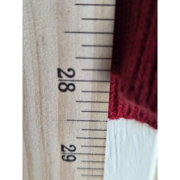 Nautica Sweater Mens XL Red Navy Stripe 100% Cotton Crewneck Pullover - Picture 8 of 8